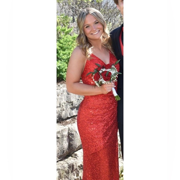 prombay Dresses Red Sequin Prom Dress From Prombay In Il Poshmark